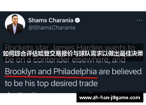 如何综合评估哈登交易报价与球队需求以做出最佳决策 如何综合评估哈登交易报价与球队需求以做出最佳决策